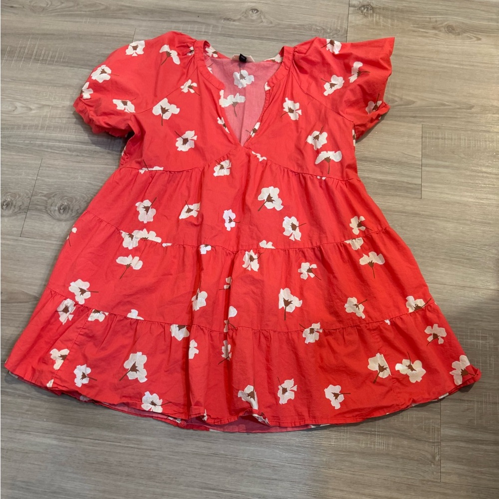 Universal Thread Red Floral Mini Dress